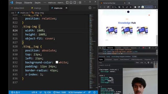ADOBE XD TO HTML CSS --- STARTUP LANDING PAGE - Blog | News Alanı
