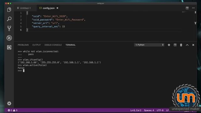 MicroPython 5 - JSON  Network Modules  Practical Example