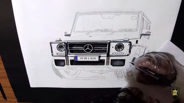 Mercedes Benz G63  AMG drawing