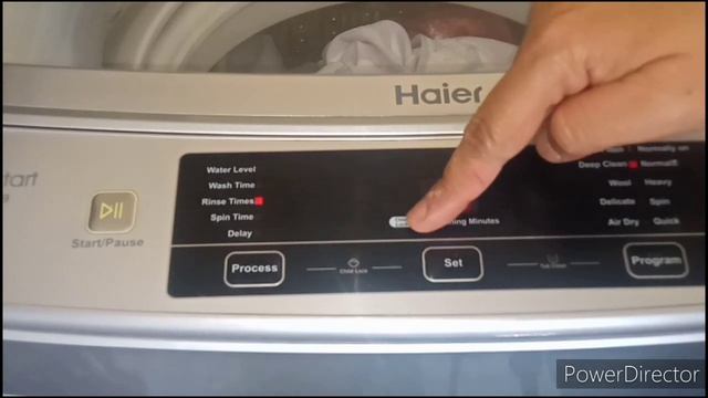 Setting Of Haier Automatic Washing Machine For Normal Clothes