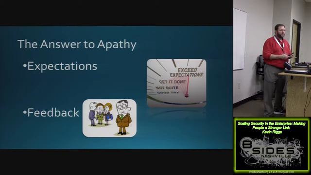302 scaling security in the enterprise making people a stronger link kevin riggs