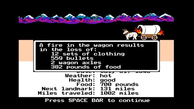 The Oregon Trail - longplay fullplay - MECC, 1985 - Apple II / PC / DOS / Atari / C64 / Mac