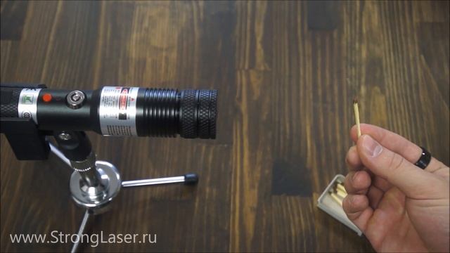 Невидимый лазер поджигает спички (Инфракрасный лазер 3 Вт)
