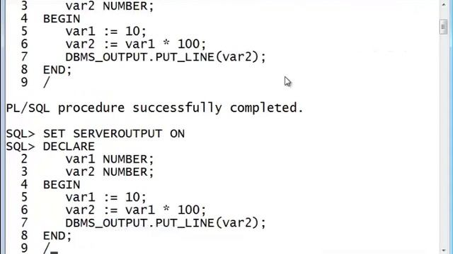 1: Oracle PLSQL Introductions