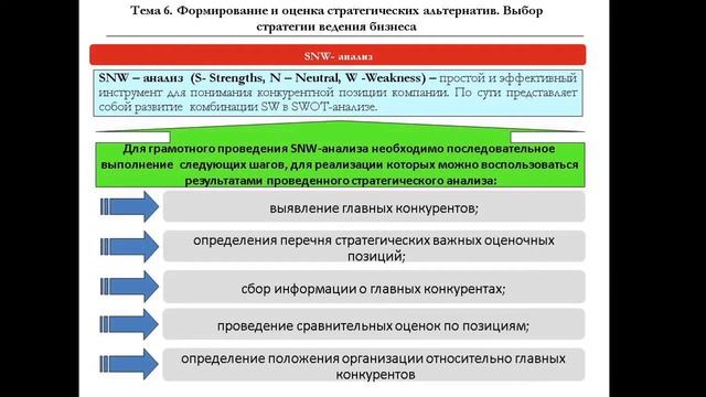 snw анализ