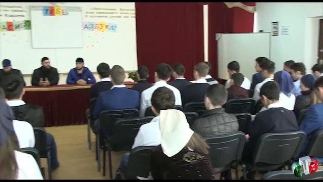Магомед Ахматов - встреча в школе №1 г.Шали 14 04 2017