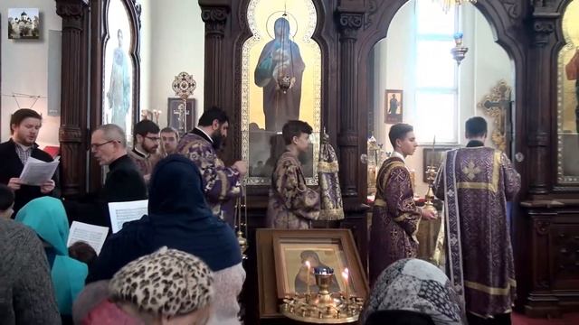 Херувимская песнь и Великий вход. В русском Кафедральном соборе г. Берлин 18.03.2018.