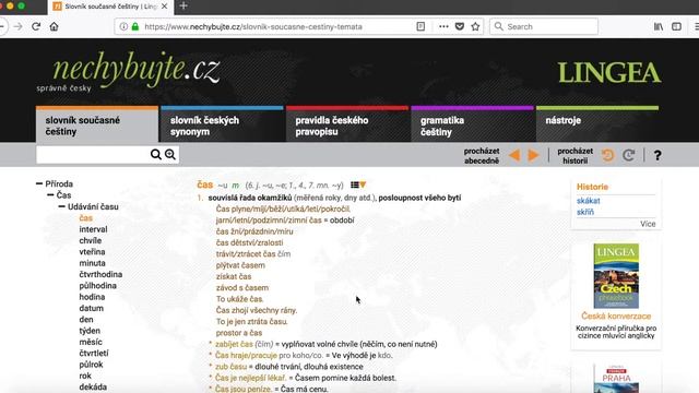 Бесплатный онлайн-словарь чешского языка nechybujte.cz