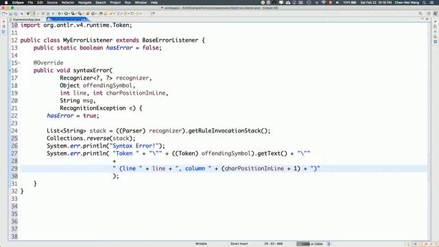 EECS4302 ANTLR4 Parser Generator Tutorial: Part 6