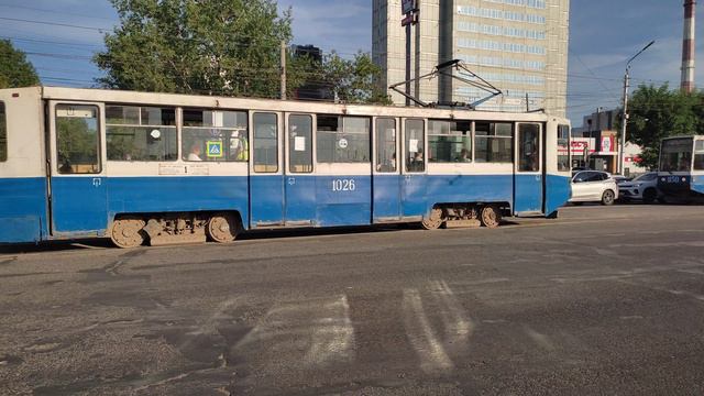 УФА  транспорт города  13 июня 2024  зеленая роща ул менделеева уфимский трамвай депо зорина