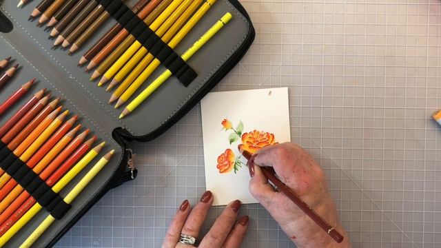 MISTI, Gina K. Designs Hearts and Flowers Kit and No-line coloring