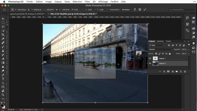 Fusionner deux images avec Photoshop