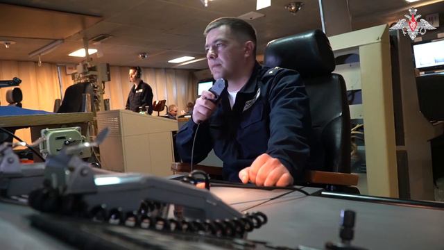 Экипаж фрегата «Адмирал Горшков» провёл в Атлантическом океане учение по противовоздушной обороне