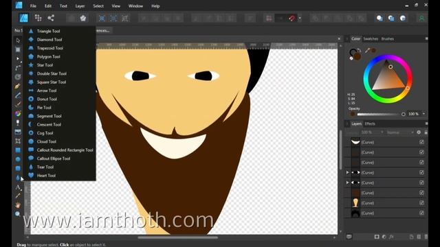 Affinity Designer Without Intentional Result (Speed Art)