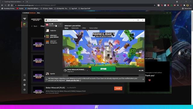 BETTER MINECRAFT NASIL KURULUR? NASIL OYNANIR? OPTIFINE KURMA!