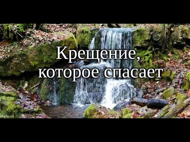 Крещение, которое спасает