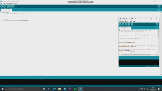 Arduino rainbow effect with ws2812b