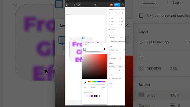 How to make frosted glass in figma #figma #uiux