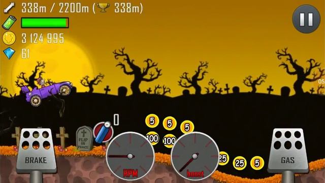 Hill climb racing#1 дуратский снегоход Хилл климб рейсинг #1