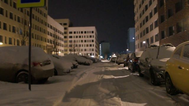 Екатеринбург Суходольский квартал снегопад с 23 по 24 утро