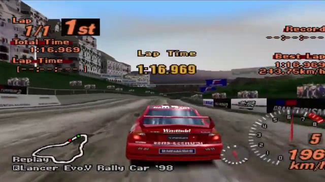 GT2 - Mitsubishi Lancer Evo V Rally Car '98 - #1 Tommi Mäkinen [Smokey Mountain North]