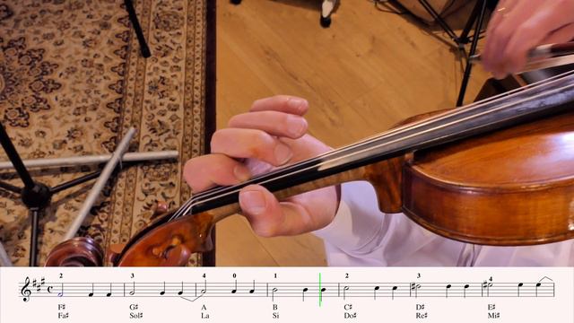 Violin F♯ melodic minor scale, Play through (♩ = 100)

STUDENT