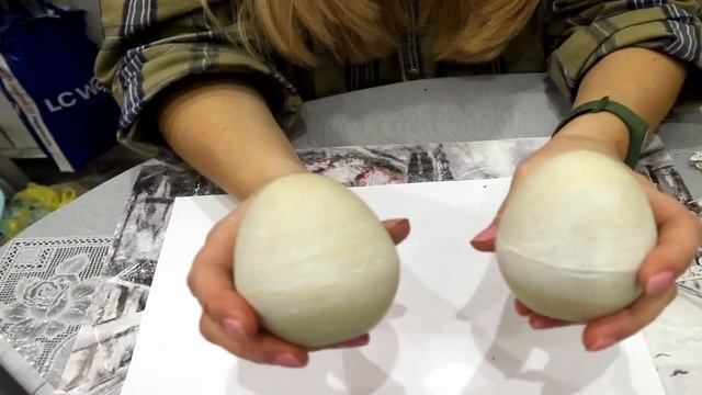 Пасхальные яйца из гипса. Часть первая.