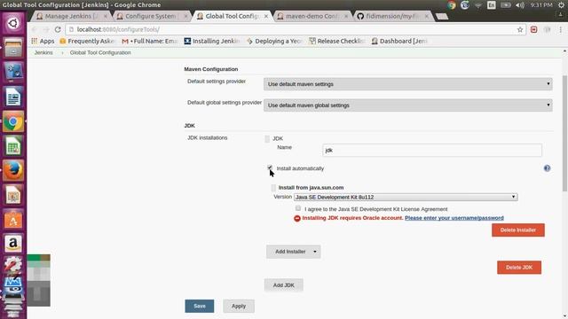 Creating job on Jenkins