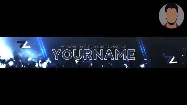 FREE Banner Template For Youtube Channel #18 Photoshop I DOWNLOAD (2020)