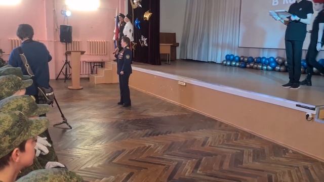 Владимир Беличенко - посвящение в кадеты, Никольская школа 27.10.2023