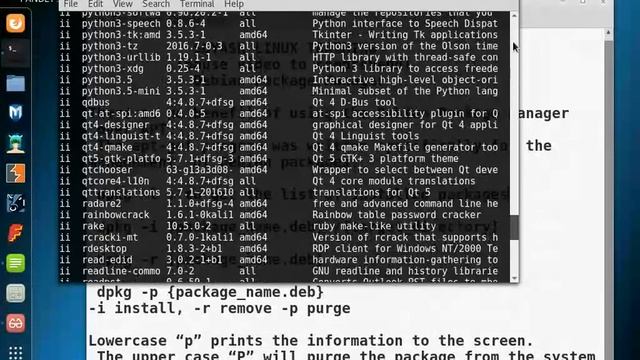 Debian package manager commands in linux