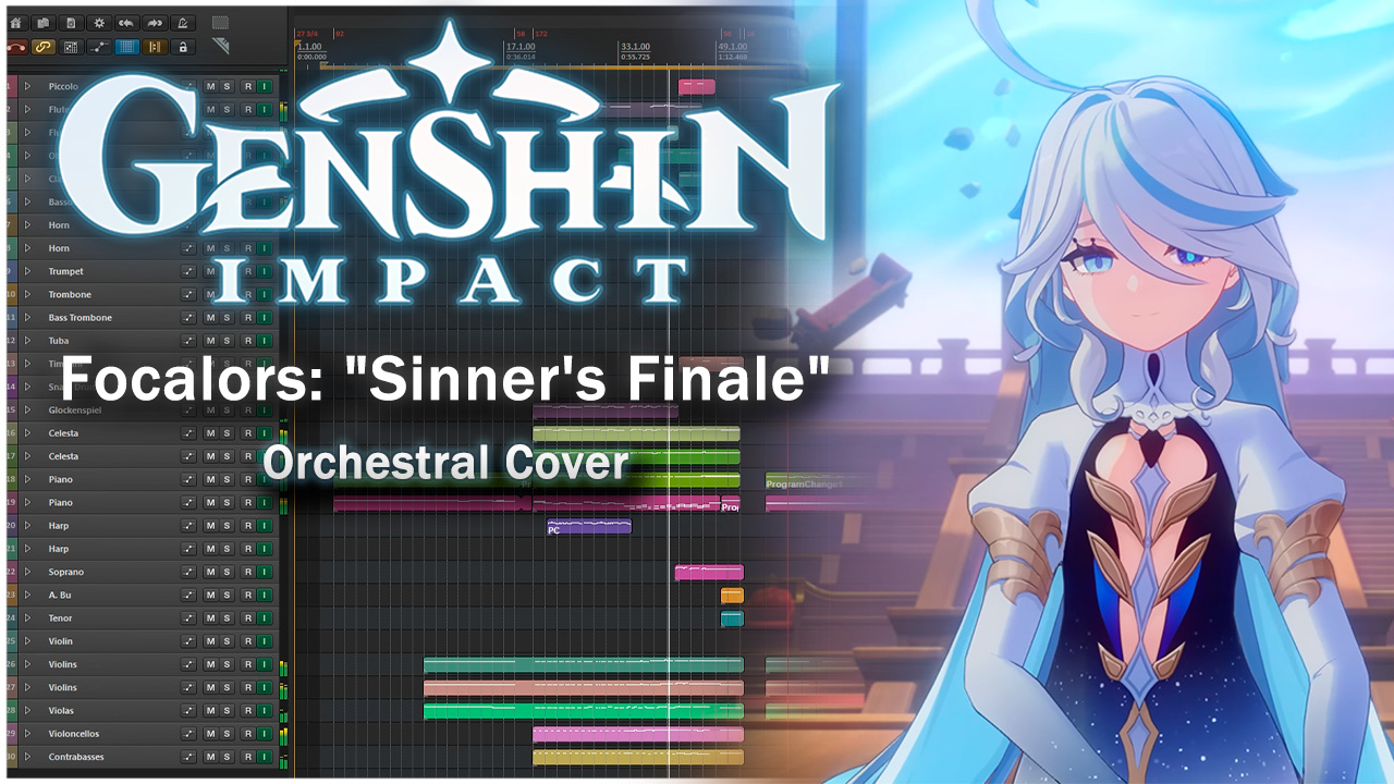 [ Reaper 7.16 ] Focalors: "Sinner's Finale" (Genshin Impact) 【 ORCHESTRAL COVER 】
