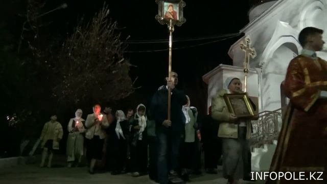 Праздник Воскресение Христово в Благовещенском храме Актау, 2017 год