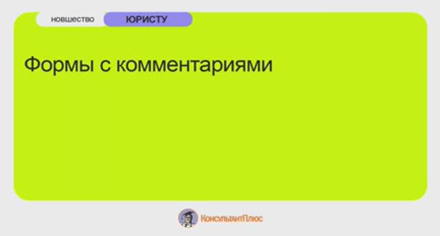 Формы с комментариями о рисках для договорной работы