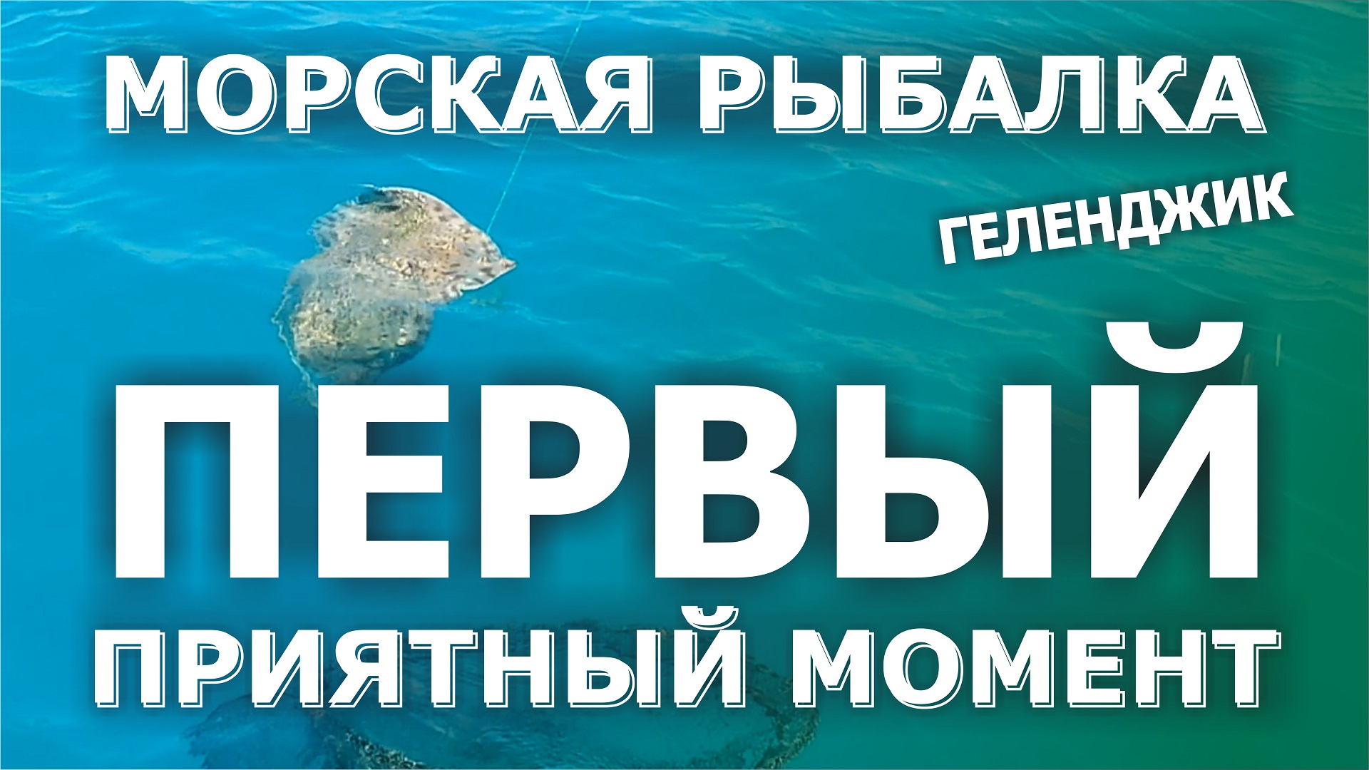 Первый приятный момент. Морская рыбалка в Геленджике. Два больших ската.