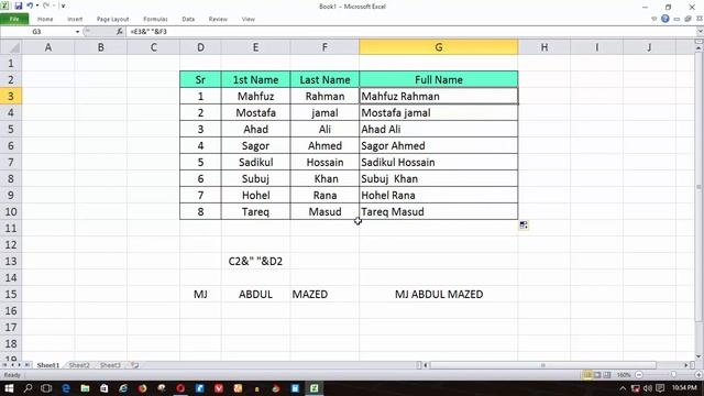 Microsoft Excel Free  Bangla Video Tutorial Part - 7