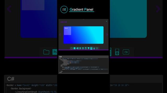 Gradient Panel C# #shorts