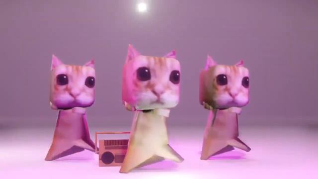 коты живут спокойную жизнь дэнсящих котов под тему йошикаге киры