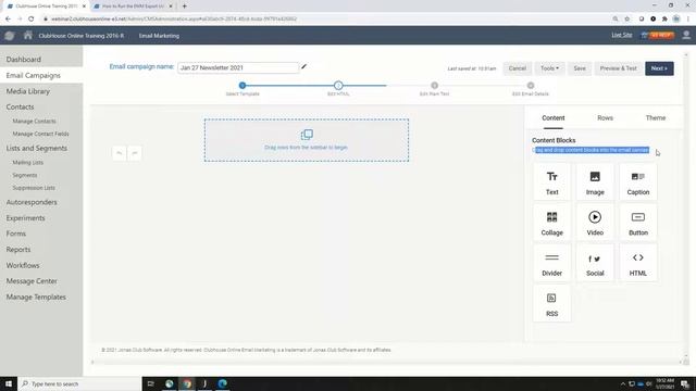 Email Marketing Webinar with Drag and Drop Editor