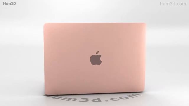 Apple MacBook (2017) Rose Gold 3D model by Hum3D.com
