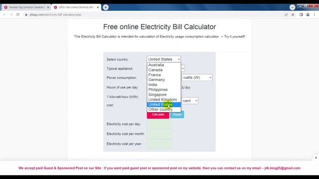 Free online Electricity Bill Calculator | How to Calculate Electricity Bill?