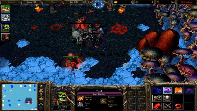 Grom Hellscream and Thrall VS Mannoroth - Warcraft 3 (Level 10 Heroes)