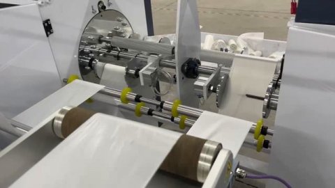 Оборудование для производства пакетов или мусорных мешков в рулоне OJ-400х2 (обзорное видео)