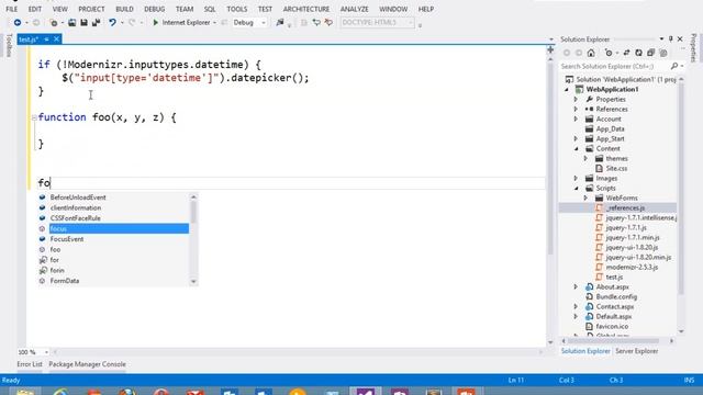 JS editor