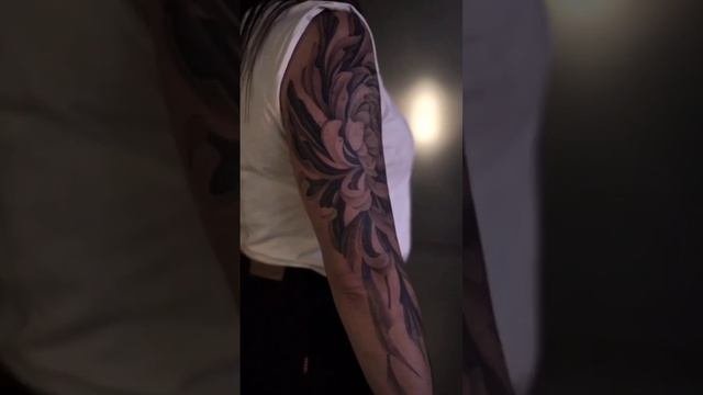 Chrysanthemum sleeve tattoo tattoo tattooideas