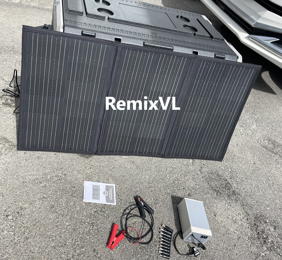 Магазин RemixVL: Видео обзор Солнечная панель 100w батарея зарядка в холодильник Alpicool