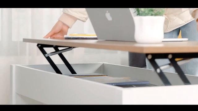 Costway Lift Top Coffee Table with Hidden Storage Compartment