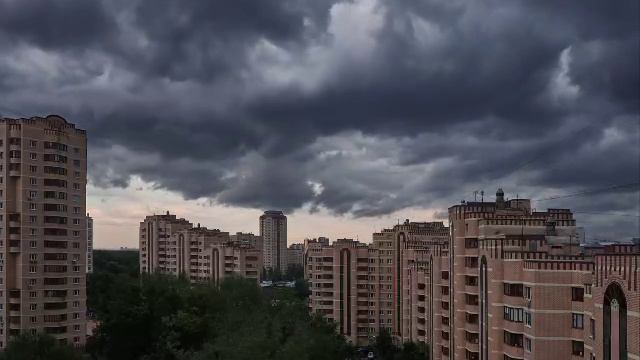 ⛈️ В ближайшие часы в Москве и Подмосковье ожидаются ливни с грозой