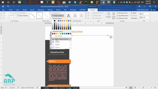 How to Create a CV/RESUME template in Microsoft Word Docx : ✪ Docx Tutorial ✪