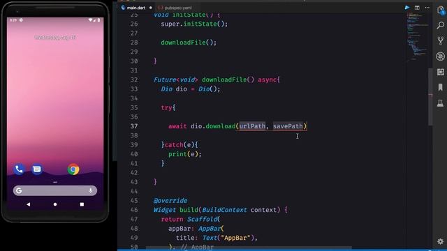 Flutter Advanced: Download Large Files (Pdf, Json, Image etc) With Progress %